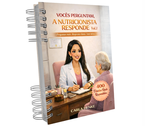 Capa do livro VOCÊS PERGUNTAM, A NUTRICIONISTA RESPONDE – Vol.1
